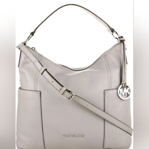 Michael Kors Gray Leather Bag